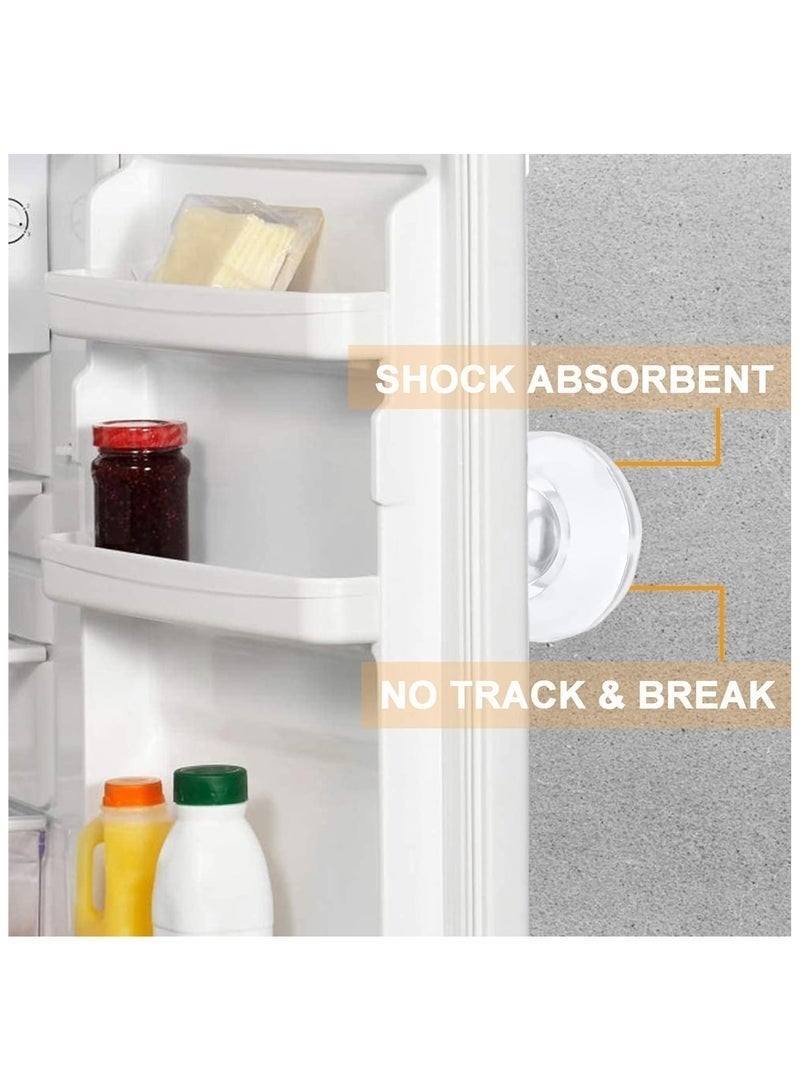 9 Pieces Door Stopper Wall Protector, Adhesive Bumper Protector, Reusable Rubber Door Stops , Shock Absorbent Wall Shield for Door Handle (Clear) - Image 5
